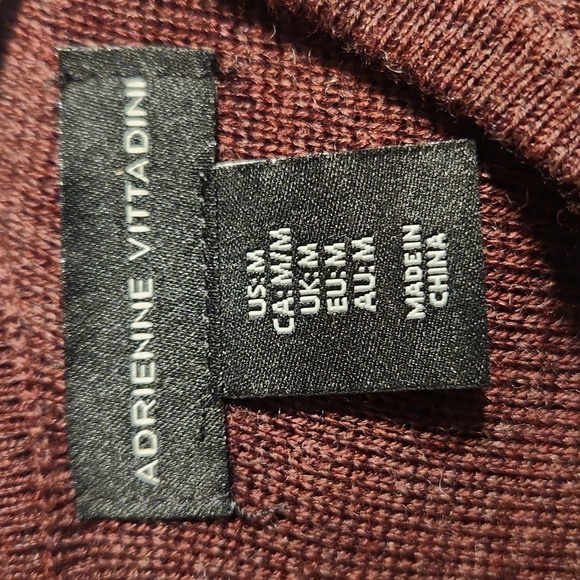 Adrienne Vittadini Merino Wool Blend Long Sleeve Sweater Dress Size M - Picture 8 of 11